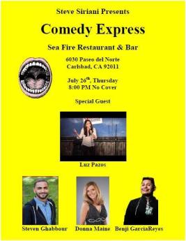 COMEDY eXPRESS jULY 26TH