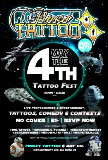 Finest Tattoo Event - May the 4th - 5.04.19 - 2.0 - flyer